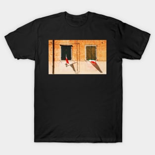 Italian Flags on Rural Building T-Shirt